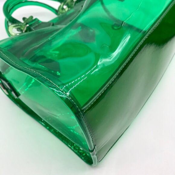 Like Dreams Green Iced Out Hologram Satchel Bag - Picture 5 of 11